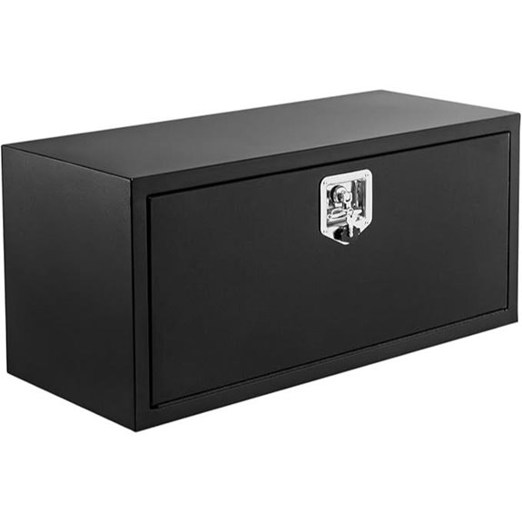 Black Steel Underbody Tool Box for Trucks