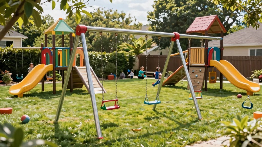 durable heavy duty swing sets