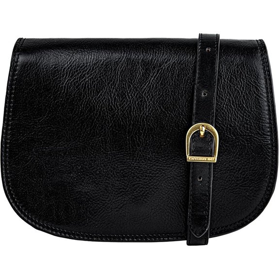 Time Resistance Leather Crossbody Bag for Women