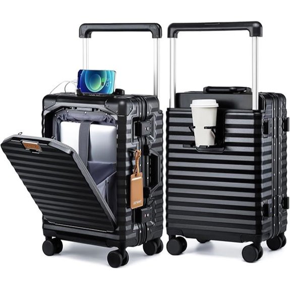 Joyway 20-Inch Hardshell Carry-On with USB & Lock