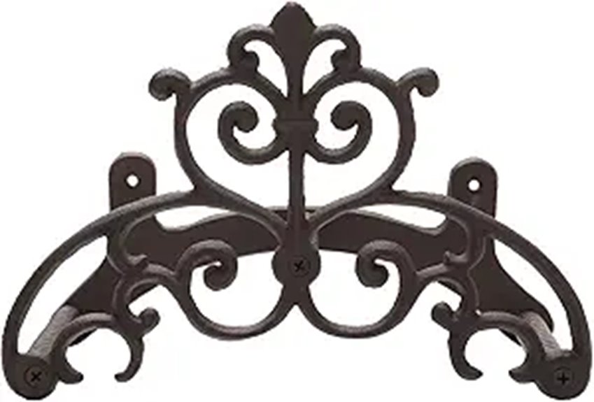 MyGift Cast Iron Wall Mounted Hose Holder