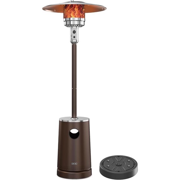 EAST OAK 50,000 BTU Patio Heater with Wheels