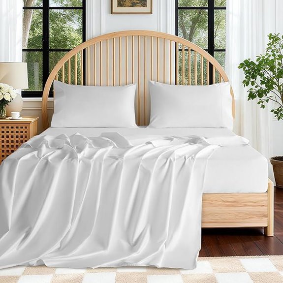 SONORO KATE Egyptian Cotton King Sheets 4-Piece