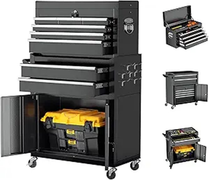 8-Drawer Rolling Tool Chest with Lock