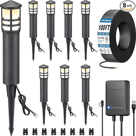 SUNVIE LED Landscape Lighting Kit (8-Pack)