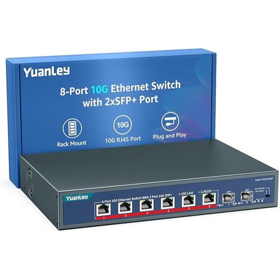 YuanLey 8-Port 10G Ethernet Switch with SFP