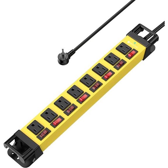 8-Outlet Surge Protector Power Strip with Switches