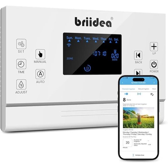 Briidea 8 Zones WiFi Smart Sprinkler Controller
