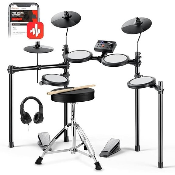 Donner Electric Drum Set with 150 Sounds and Accessories