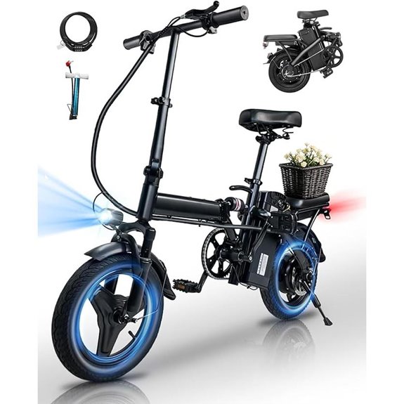 APYEAR Folding Electric Bike with 500/750W Motor