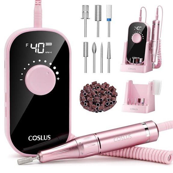 COSLUS Electric Nail Drill for Manicure and Gel Removal