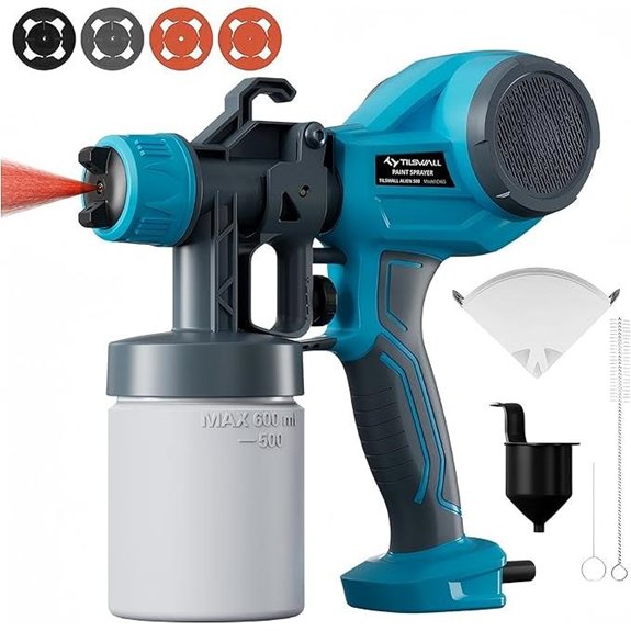 Tilswall HVLP Electric Paint Sprayer with Nozzles