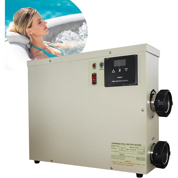 Upgrade 11KW Electric Pool Heater with Digital Control