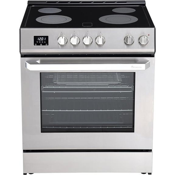 electric range with airfry