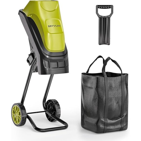Electric Wood Chipper 15-Amp with Collection Bag