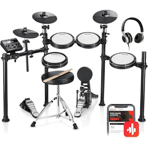 Donner DED-200 Electronic Drum Kit with Accessories