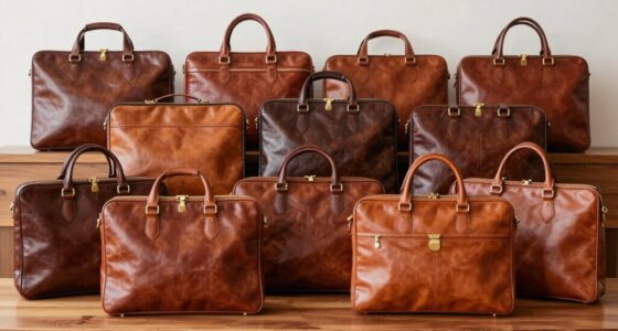 elegant italian leather briefcases