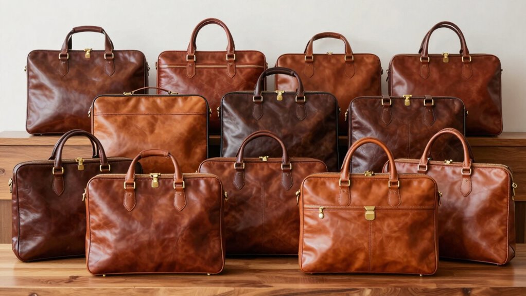 elegant italian leather briefcases