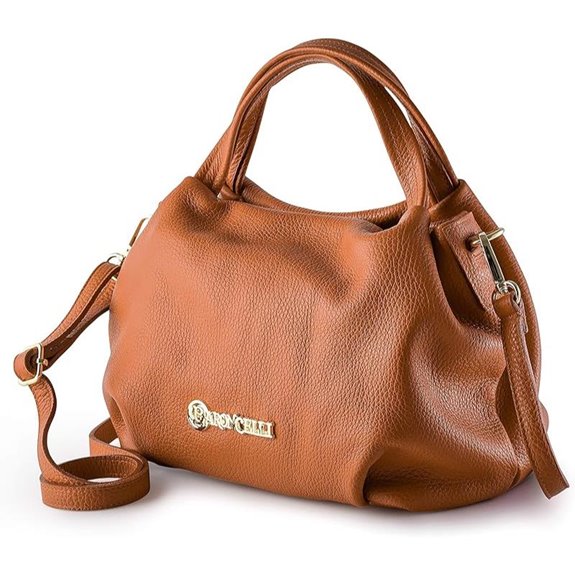 Baroncelli Italian Leather Women's Shoulder Crossbody Bag