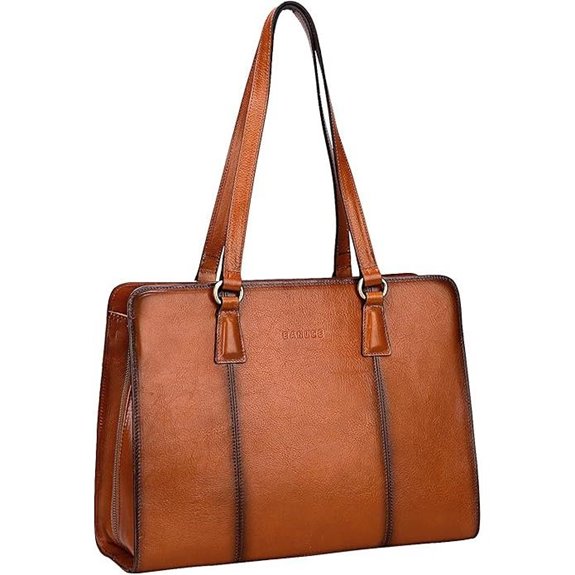 Banuce Italian Leather Women's Briefcase Tote Bag
