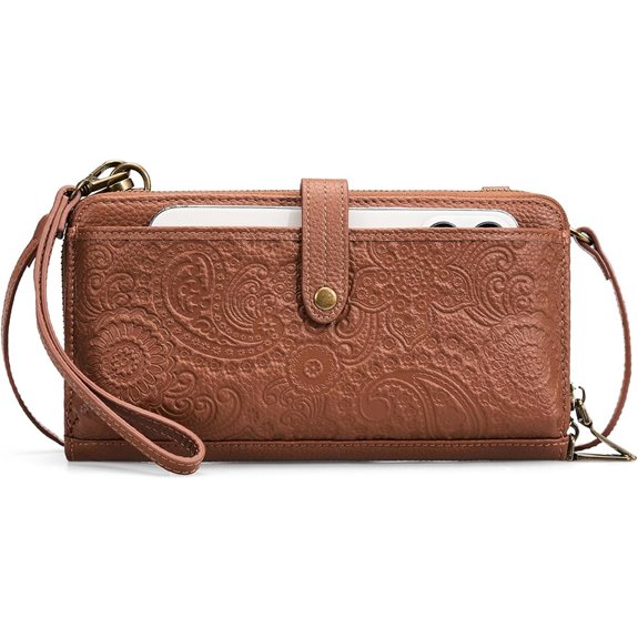 Befen Leather Wristlet Wallet for Women