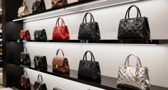 elegant led handbag displays