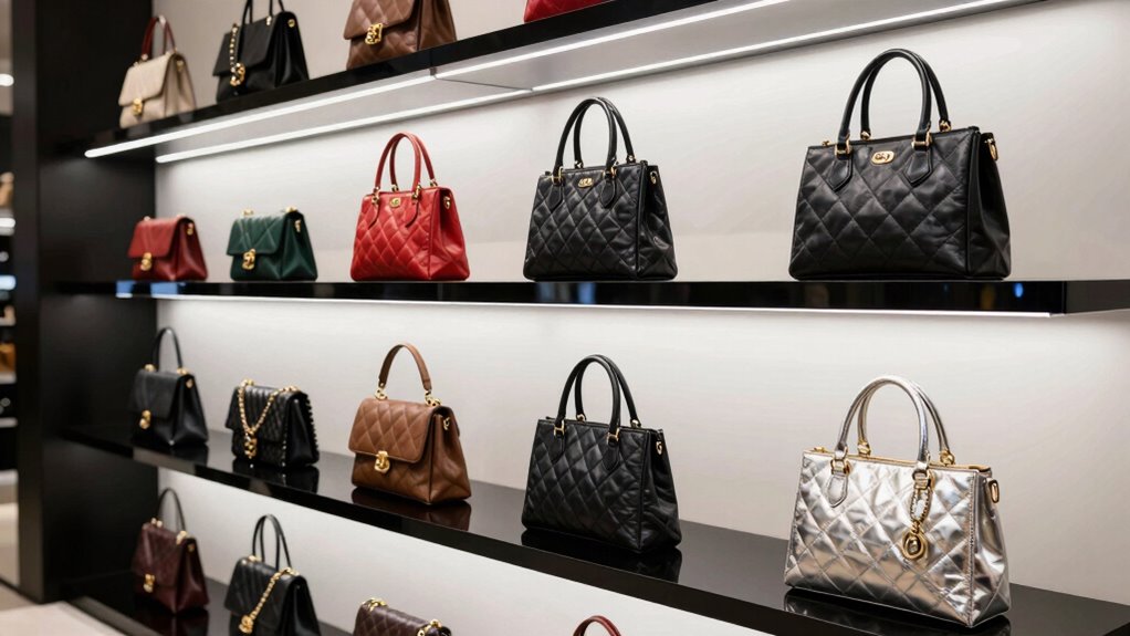 elegant led handbag displays