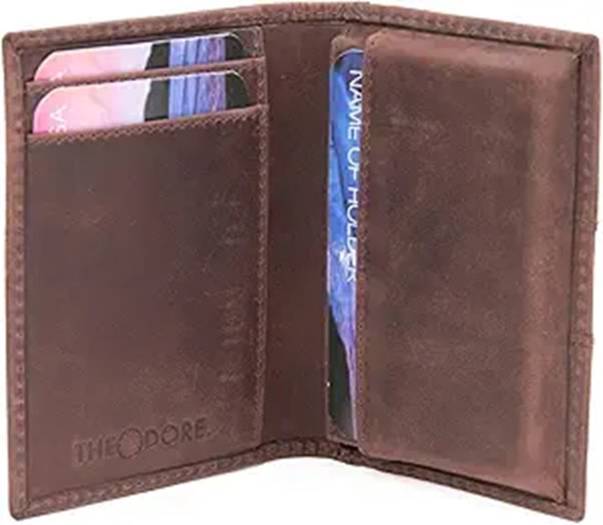 Theodore Slim Leather Card Holder for Men