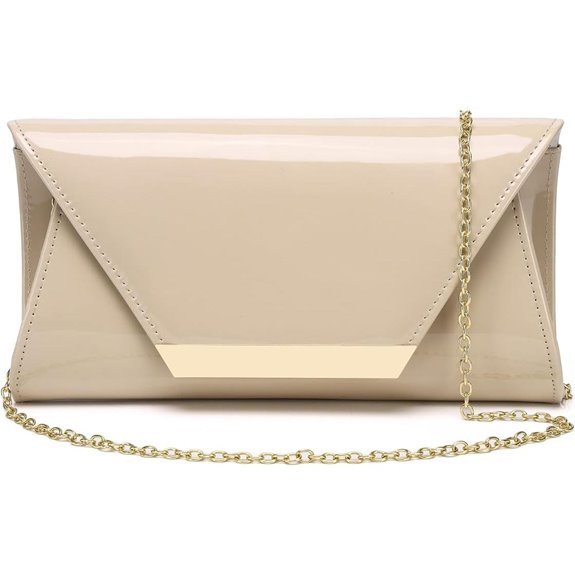 Patent Leather Envelope Clutch for Evening Events