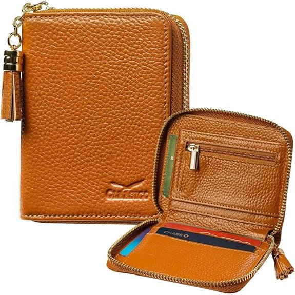 Claasico RFID Leather Bifold Wallet for Women