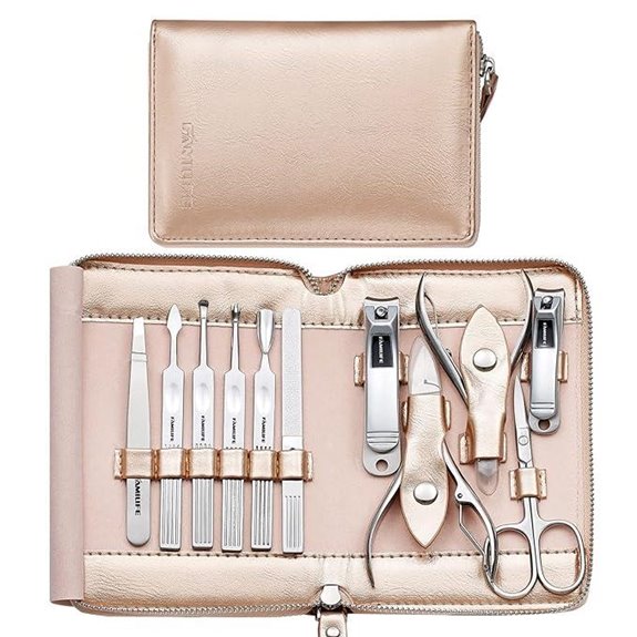 FAMILIFE 11-in-1 Manicure Set with Leather Case