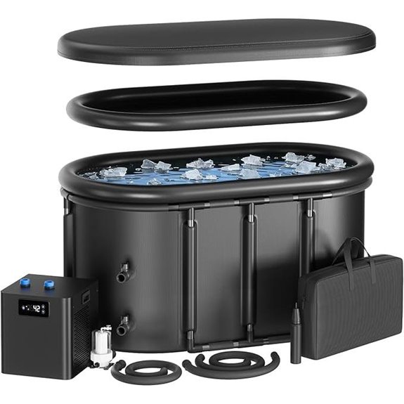 Upgraded Ice Bath Chiller & Cold Plunge Tub Set
