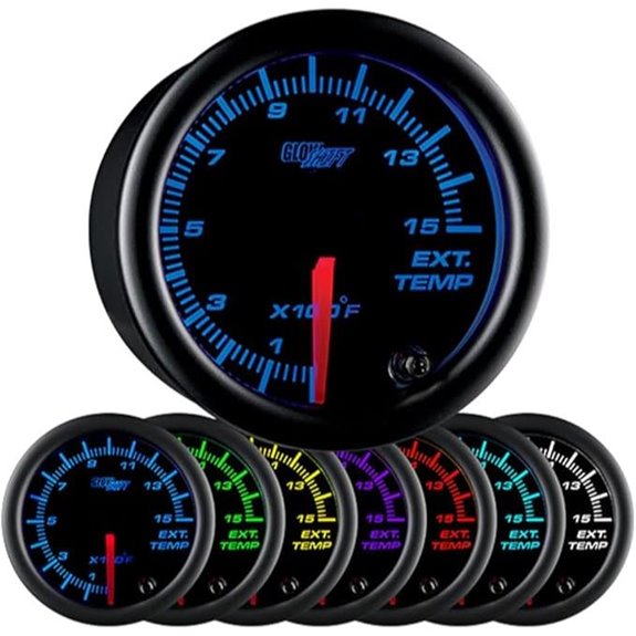 GlowShift 1500F Pyrometer Exhaust Gas Temp Gauge Kit