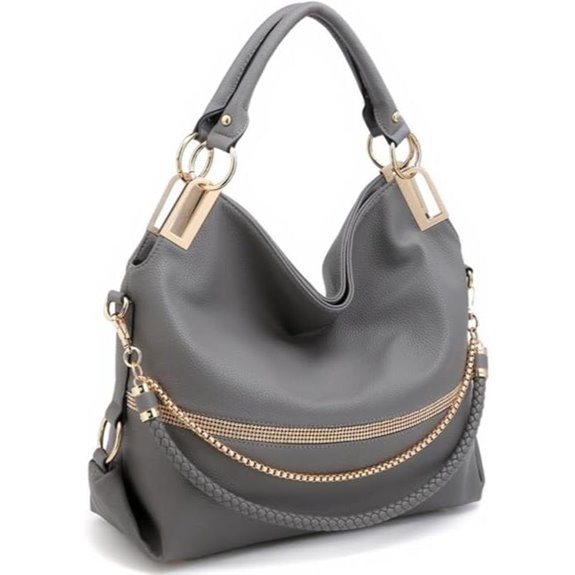 Dasein Women's Large Rhinestone Hobo Bag