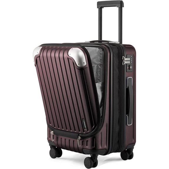 LEVEL8 Grace 20-Inch Expandable Hardside Suitcase