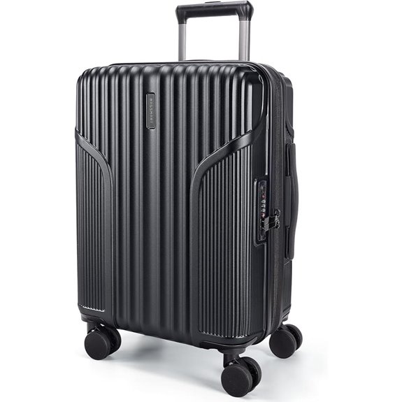 BAGSMART 20-Inch Expandable Spinner Carry-On Suitcase