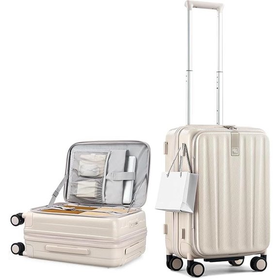 Hanke 20 Expandable Hard Shell Carry-On Luggage