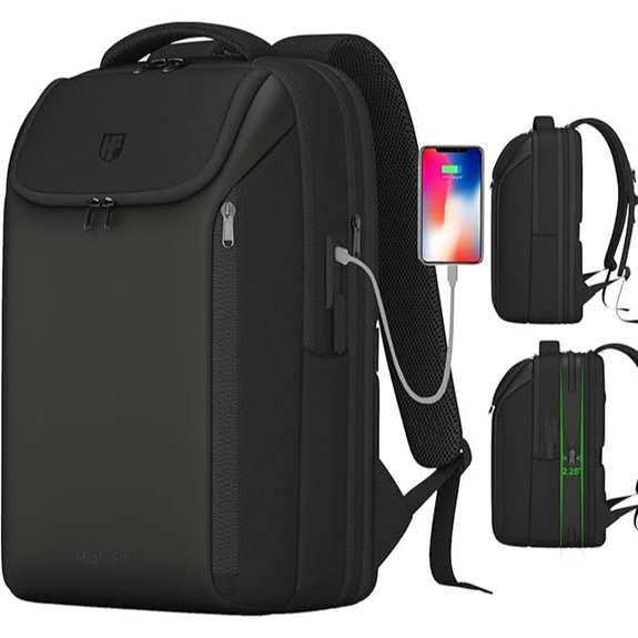 Expandable TSA Travel Backpack with USB Charging