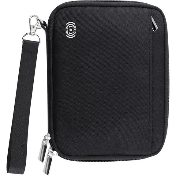 WALNEW Family RFID Passport Holder Travel Wallet