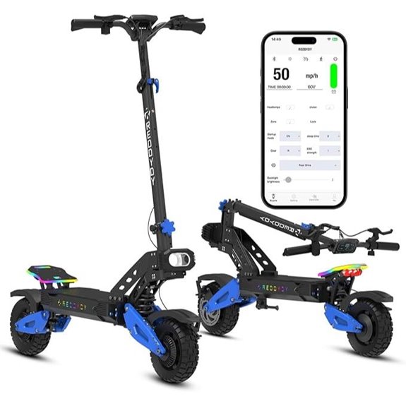 RD2 Electric Offroad Scooter - 50 MPH Dual Motor 55-Mile Range