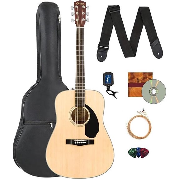 Fender CD-60S Acoustic Guitar Bundle with Accessories