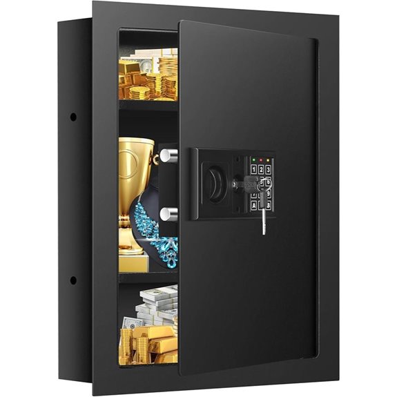 Heavy Duty Fireproof Wall Safe with Combination Lock