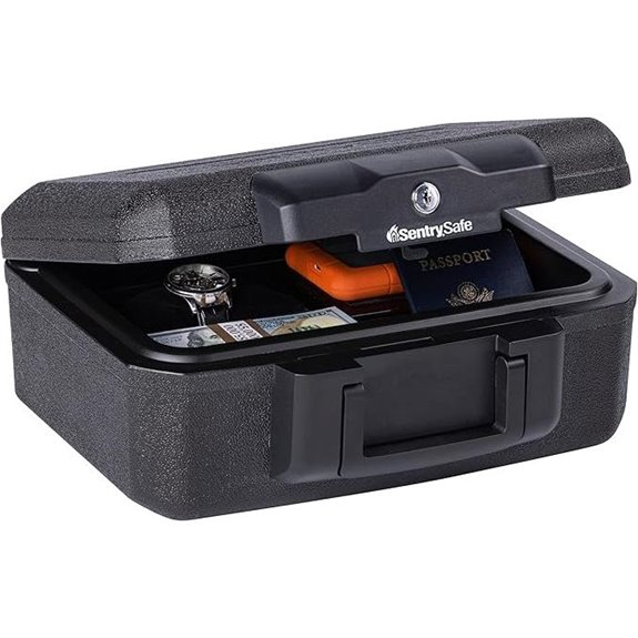 SentrySafe Fireproof Lock Box with Carry Handle