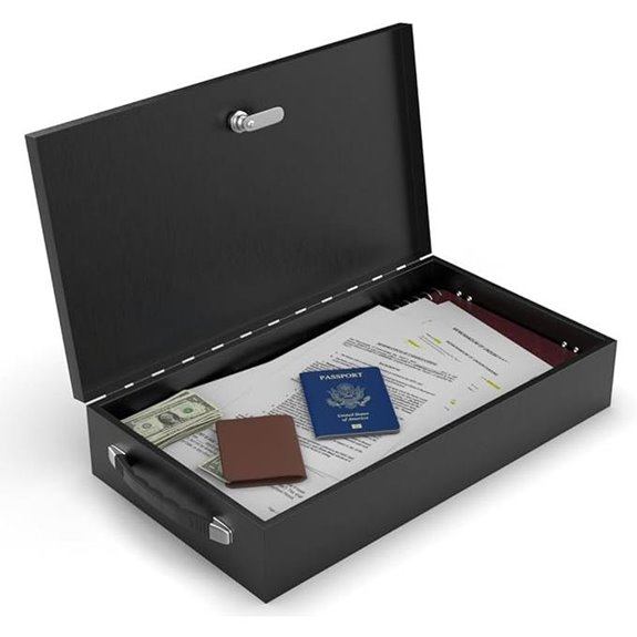 Fire-Resistant Steel Lock Box for Documents (18