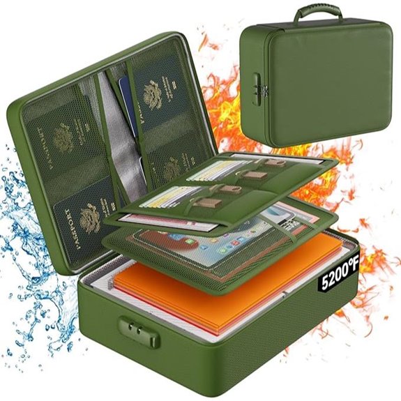 DocSafe Fireproof Waterproof Document Organizer (8 Layers)