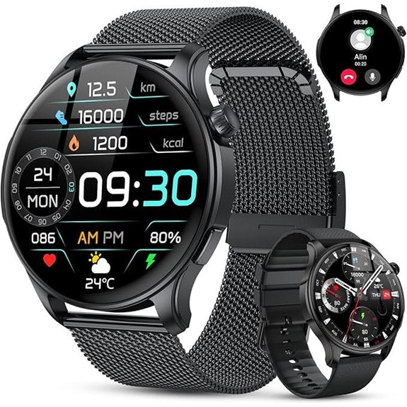 Smartwatch for Men & Women Fitness Waterproof Heart Rate