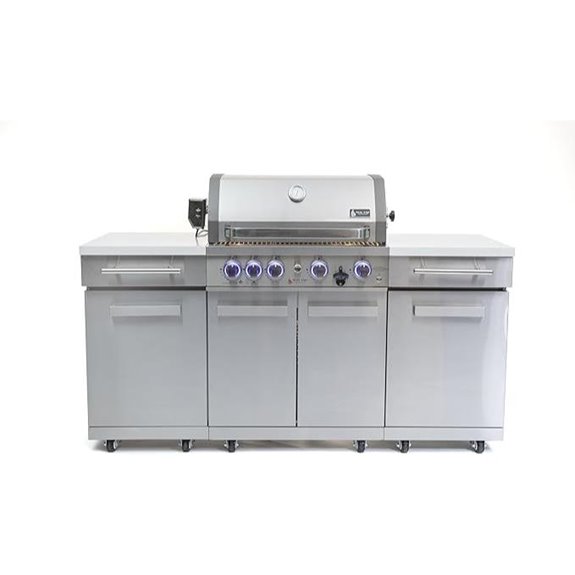 five burner outdoor gas grill