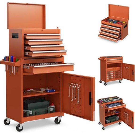 Goplus 5-Drawer Rolling Tool Chest with Accessories