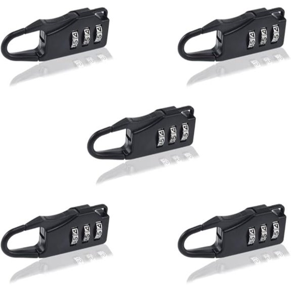 SDTC Tech 5-Pack Combination Luggage Locks