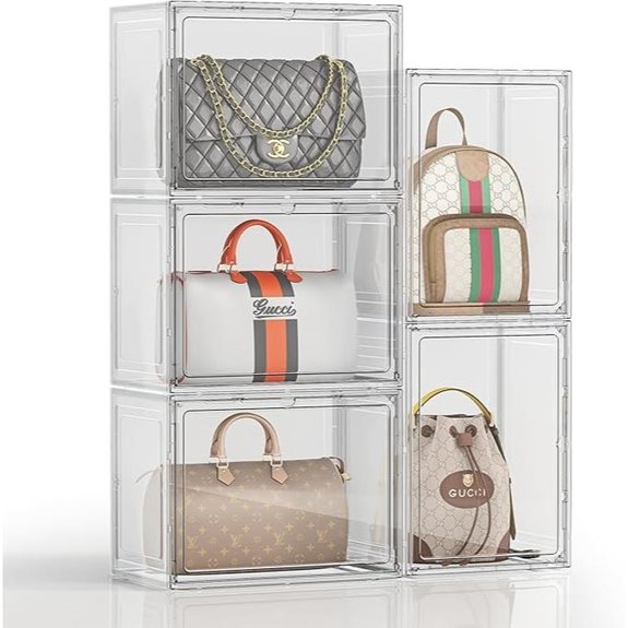 5-Pack Purse Organizer for Closet and Handbags